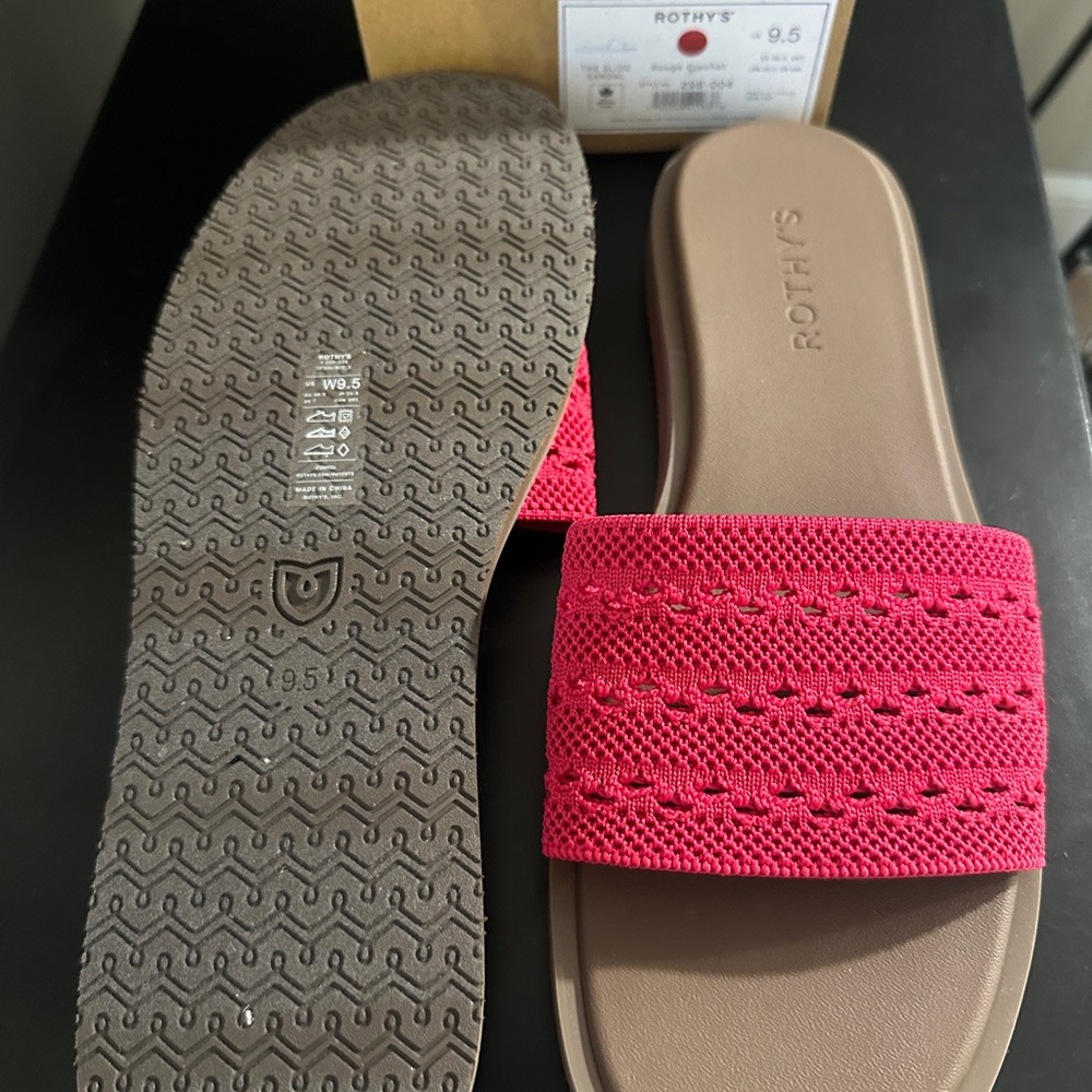 Rothy's Rouge Crochet Sandals - Picture 2 of 3